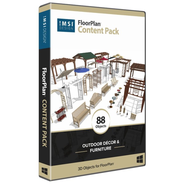 FloorPlan Content Pack - Outdoor Decoration and Furniture