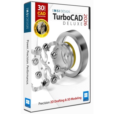 TurboCAD 2026 for Windows  Advanced 2D/3D CAD Design Software