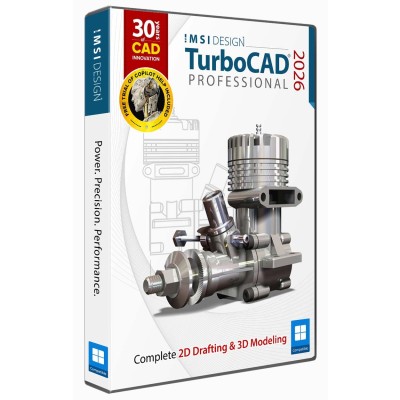 TurboCAD 2026 for Windows  Advanced 2D/3D CAD Design Software