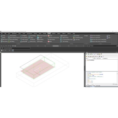 CAM Plug-in in TurboCAD 2026: pocket milling toolpath and G-code