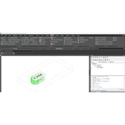 CAM Plug-in in TurboCAD 2026: text milling