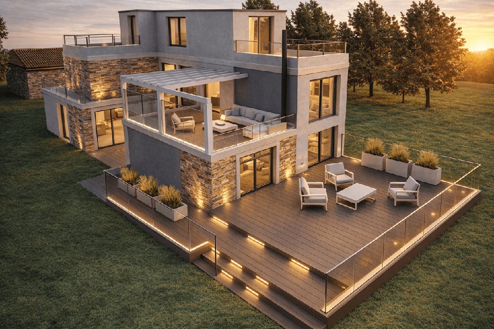 Outdoor living space — After