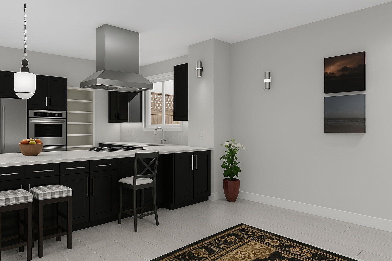 FloorPlan KitchenLivingRoom Lighting
