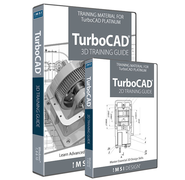 2D/3D Training Guide Bundle for TurboCAD Platinum 