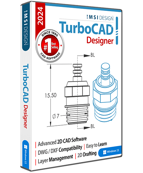 TurboCAD 2024 Designer upgrade from older Designer versions